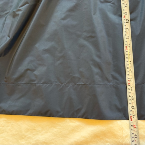 TORY BURCH Tech Poplin Midi Dress Navy PREPPY elegant Fit & Flare Sz XS pockets - Picture 10 of 12